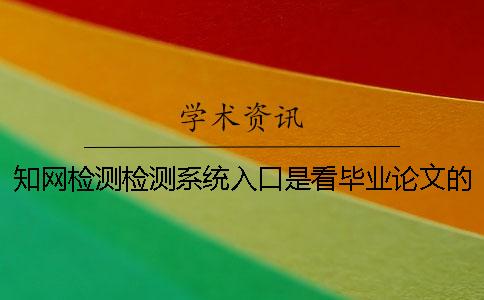 学术检测检测系统入口是看毕业论文的字数是字符数？
