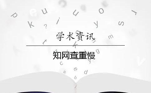 学术查重慢